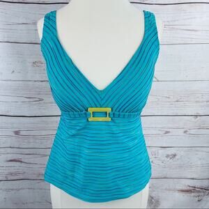 Via Marina tankini top shell accent